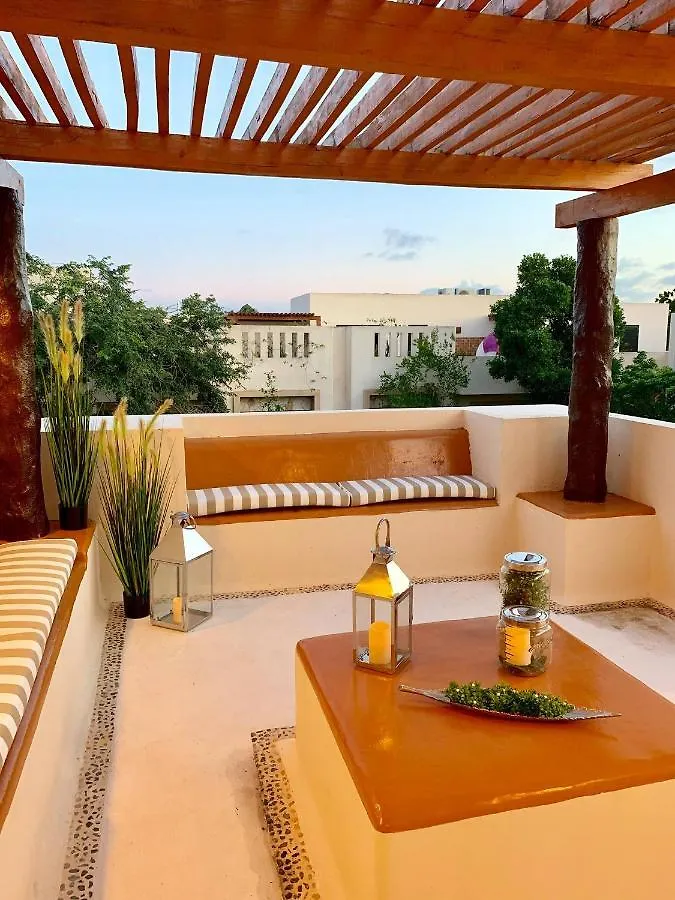 Sleeps 4-6-Amazing 2 Bedroom Ph With Bbq Jacuzzi Tulum Apartment